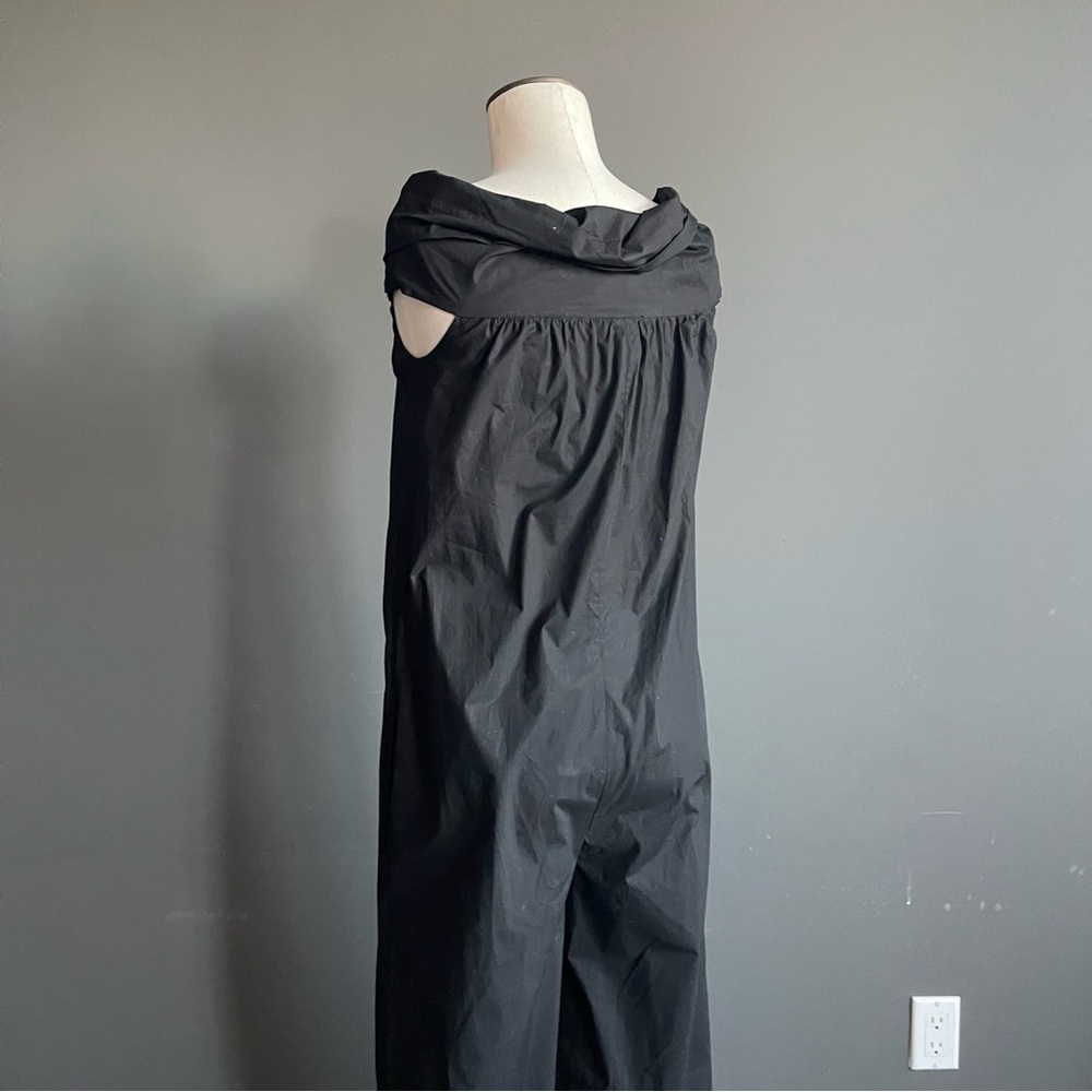 Italian Béatrez Black Draped Cocoon Jumpsuit Minimal Sculptural Size 40 - Picture 4 of 7